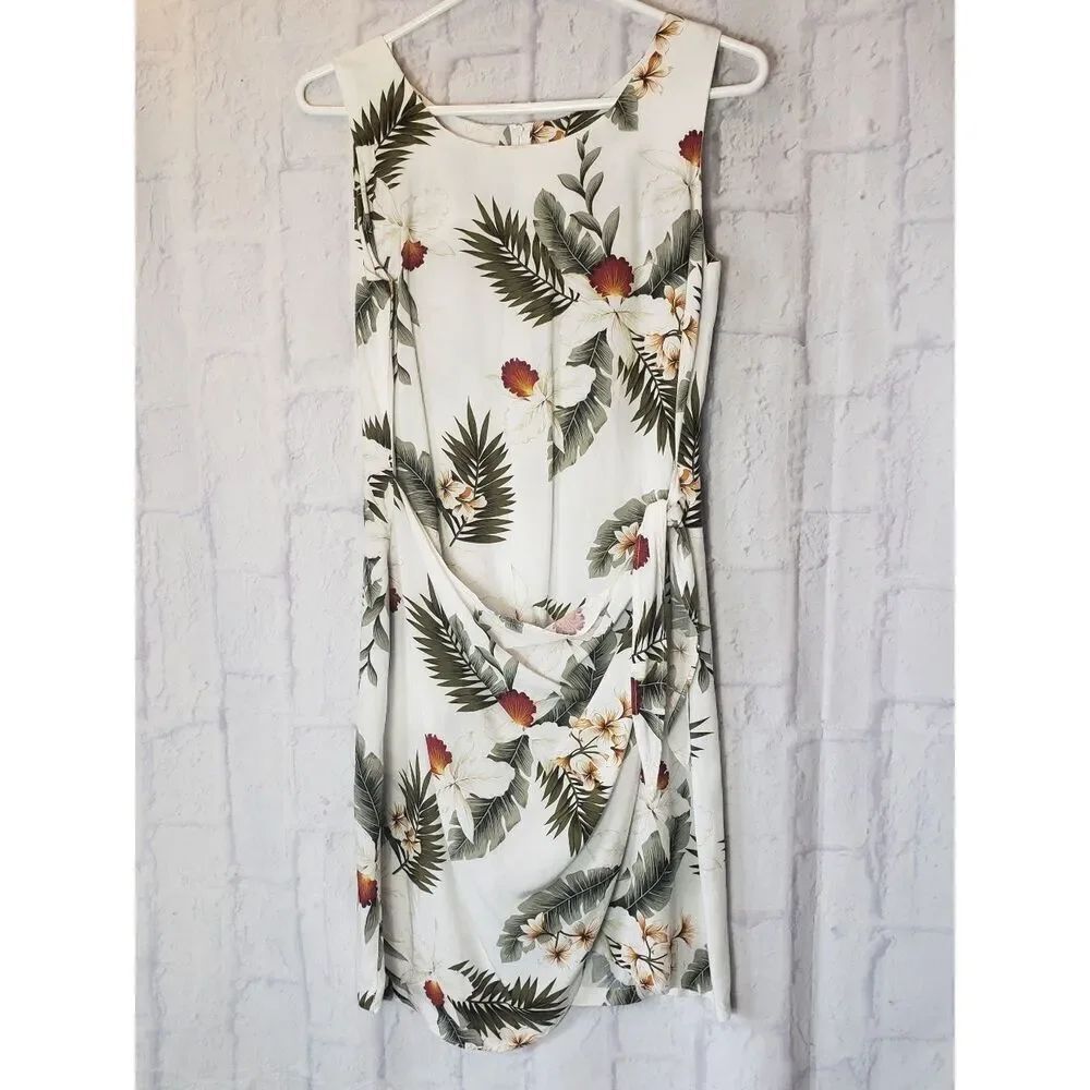 TWO PALMS Hawaiian Sarong Sleeveless Mini Dress Small
